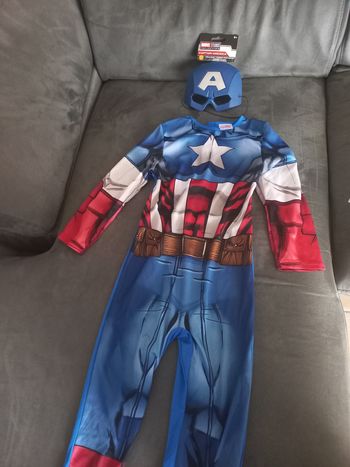 Deguisement captain america marvel avengers 5/6 ans