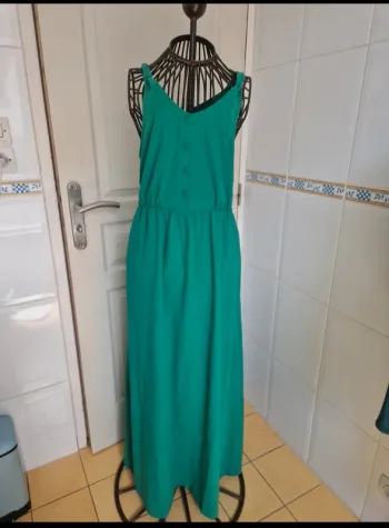 Jolie robe longue vert d'été ou pour une cérémonie /événement femme la redoute S/36