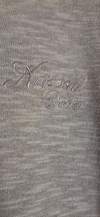 Pull homme Kaporal rose chiné –  coton & lin – taille M