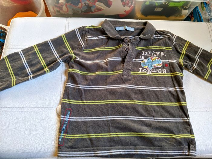 Polos rayés kaki et bleu marine - photo numéro 3