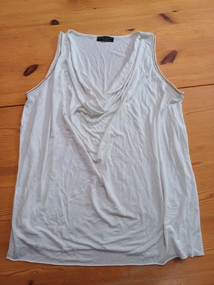 Tunique blanche col bénitier