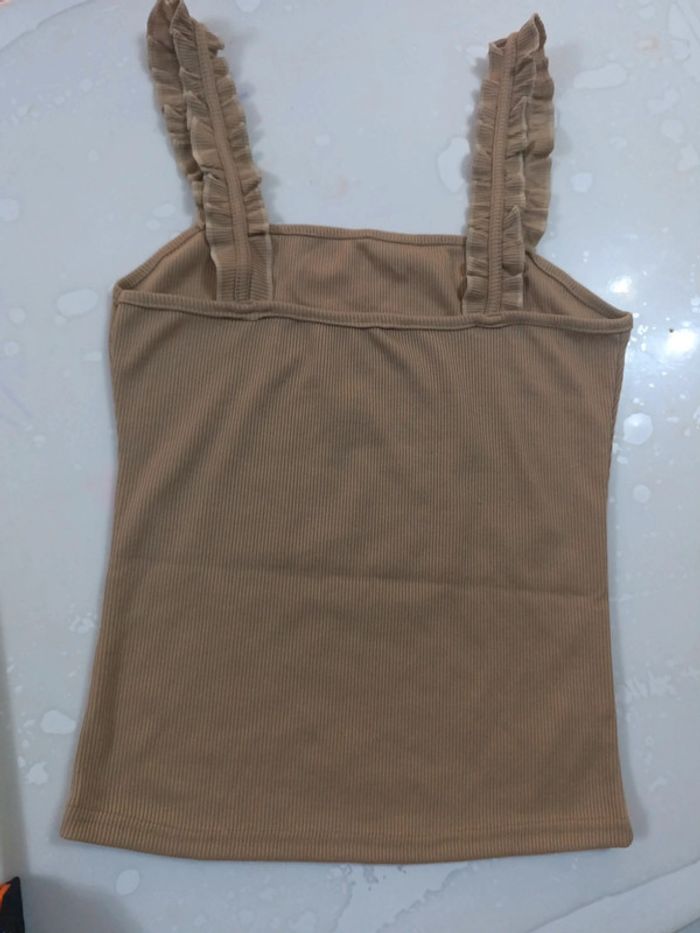 Débardeur camel comme neuf taille M - photo numéro 5