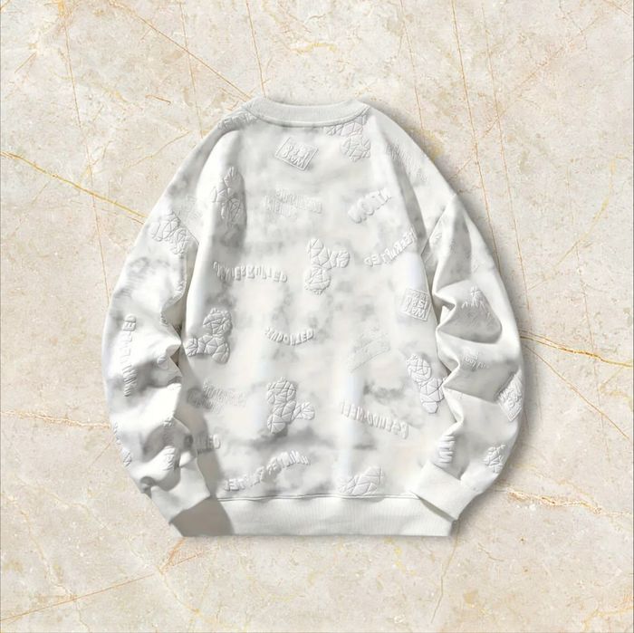 Knit Cartoon Sweater Y2K Vintage Oversized 90s Taille M – Crewneck Old School Americain Streetwear - photo numéro 2