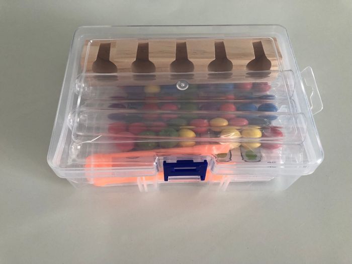 Jeux jouet abaque trie tube essai bille activé educatif mental motricite fine calme type montessori - photo numéro 4