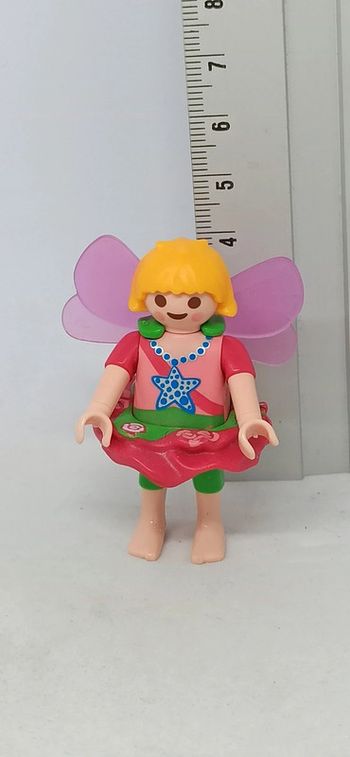 Enfant fille fée avec ailes roses playmobil