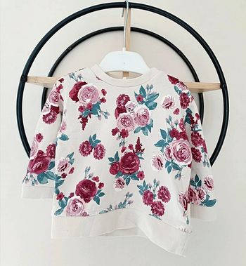 4 6 mois bébé fille Pull sweat h&m ( taille grand)