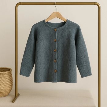 Magnifique gilet bleu en maille 3 ans fille neuf