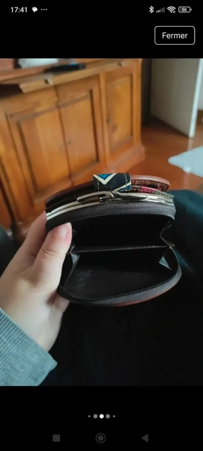 Portefeuille porte monnaie fleurie - photo numéro 6