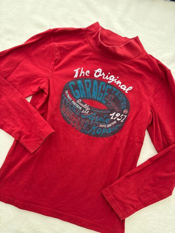 Tee shirt rouge Garage 10 ans
