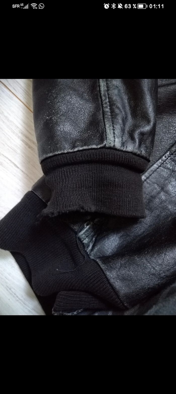Veste en cuir véritable - photo numéro 5