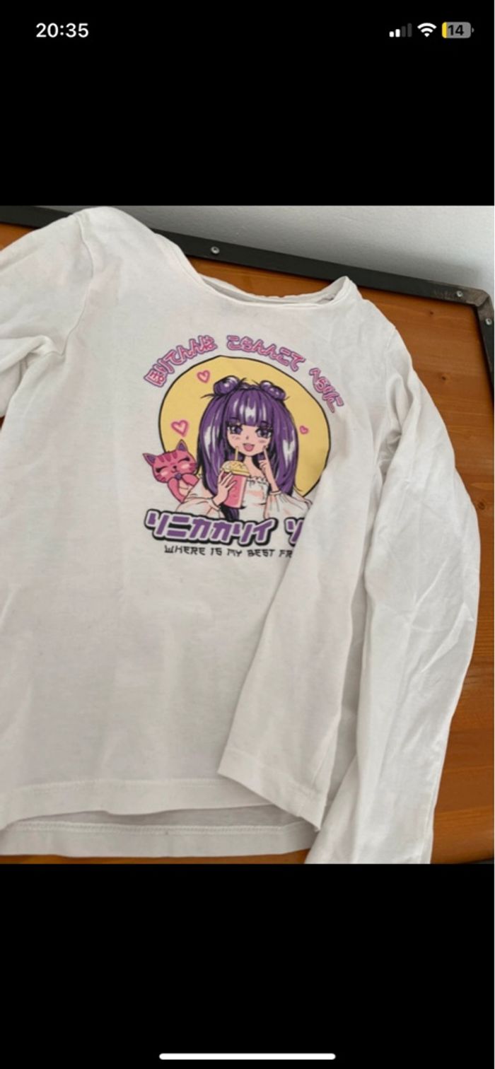 Lot de 8 t-shirts à manches longues Taille 8 ans - photo numéro 3