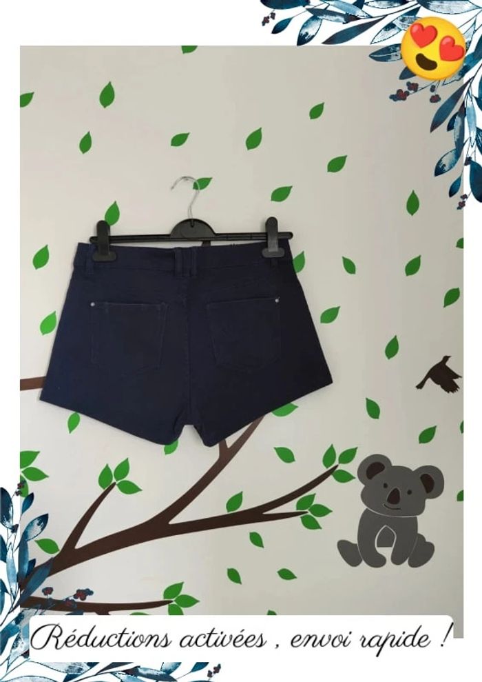 Short bleu marine femme M - photo numéro 3
