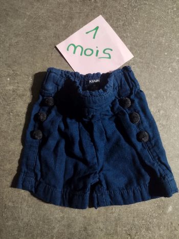 Short pompon 1 mois