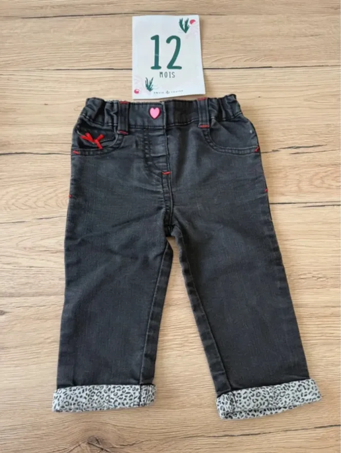 Lot de 6 vêtements bébé fille automne hiver  12 mois - photo numéro 6