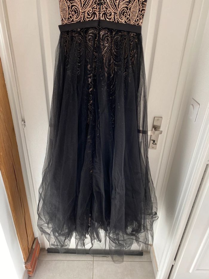 Robe de soirée noir et pailletée or S - photo numéro 6
