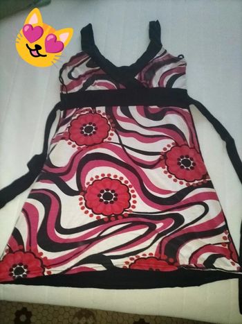 Tunique rose et noir 36