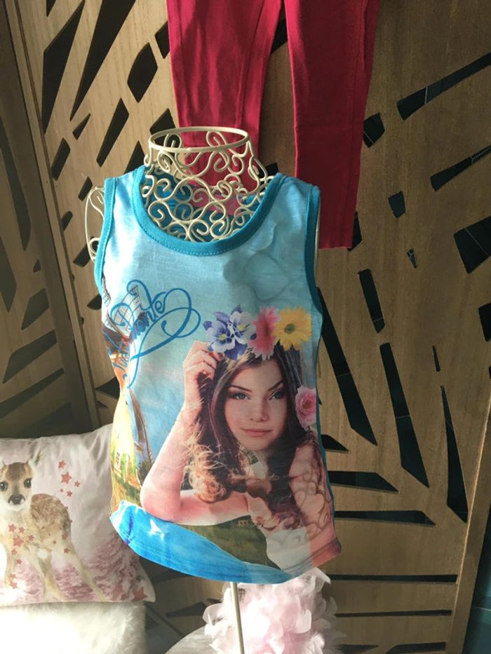 T-shirt débardeur fille 4 ans