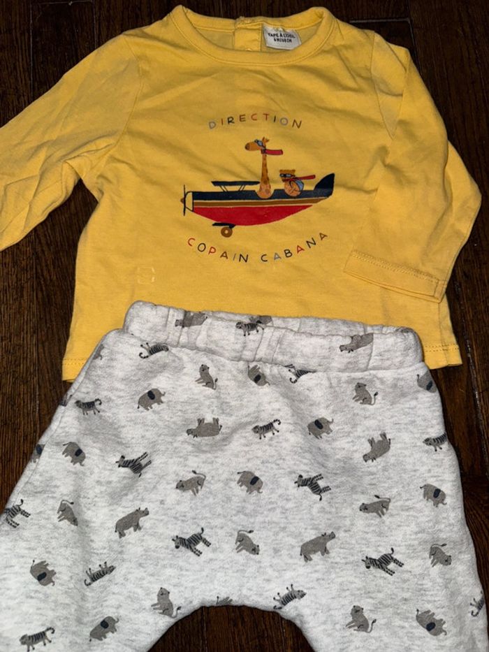 T-shirt Tao et jogging Bout’chou 6 mois - photo numéro 2