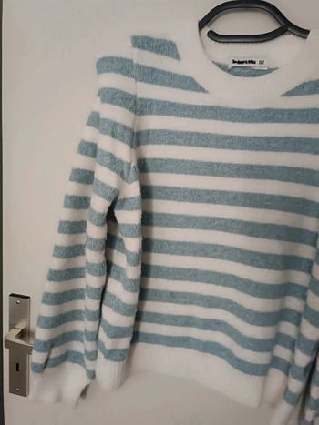 Pull rayures marinière épaulettes Taille Unique In April 1986 En très bon état