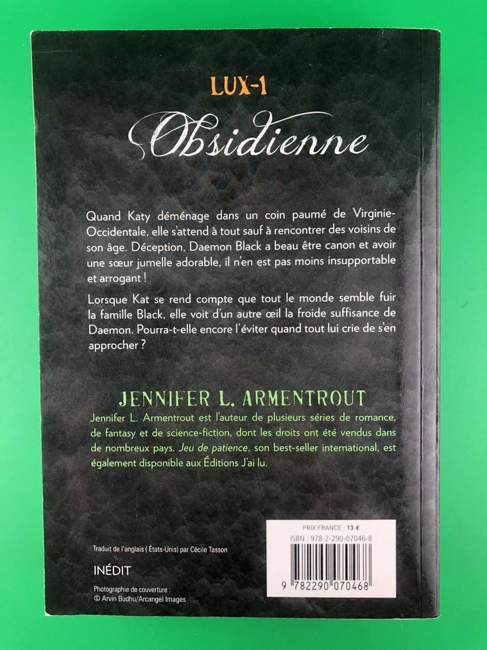 Obsidienne - Jennifer L. Armentrout - photo numéro 2