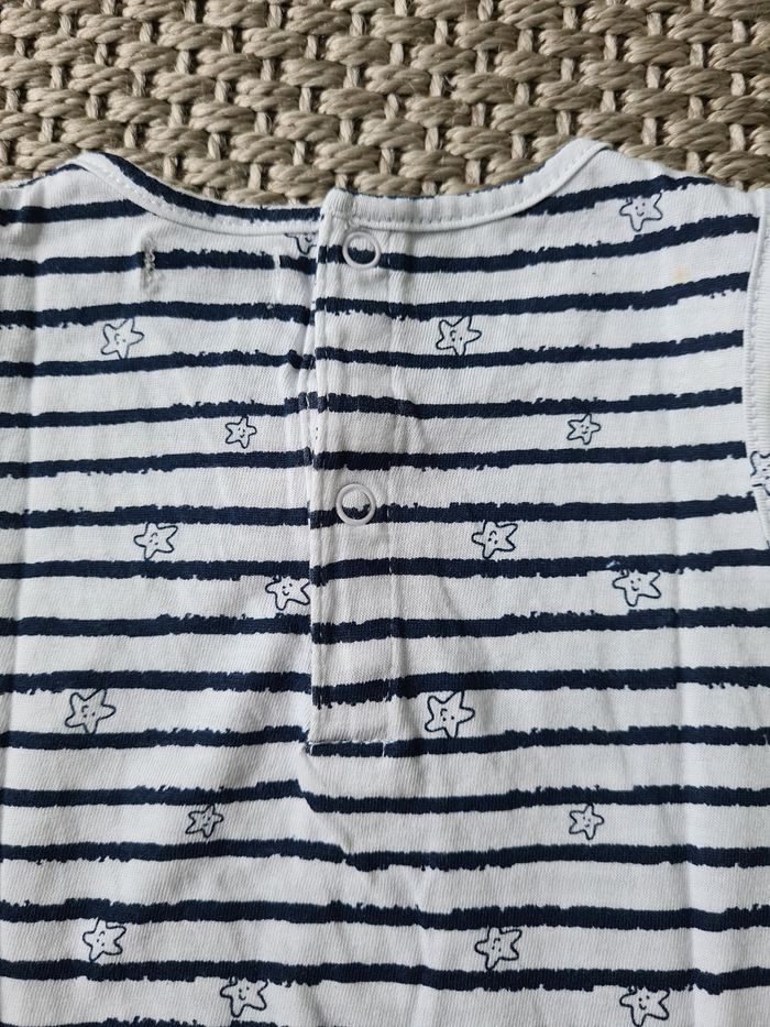 Robe à rayures marine - 9 mois - photo numéro 4