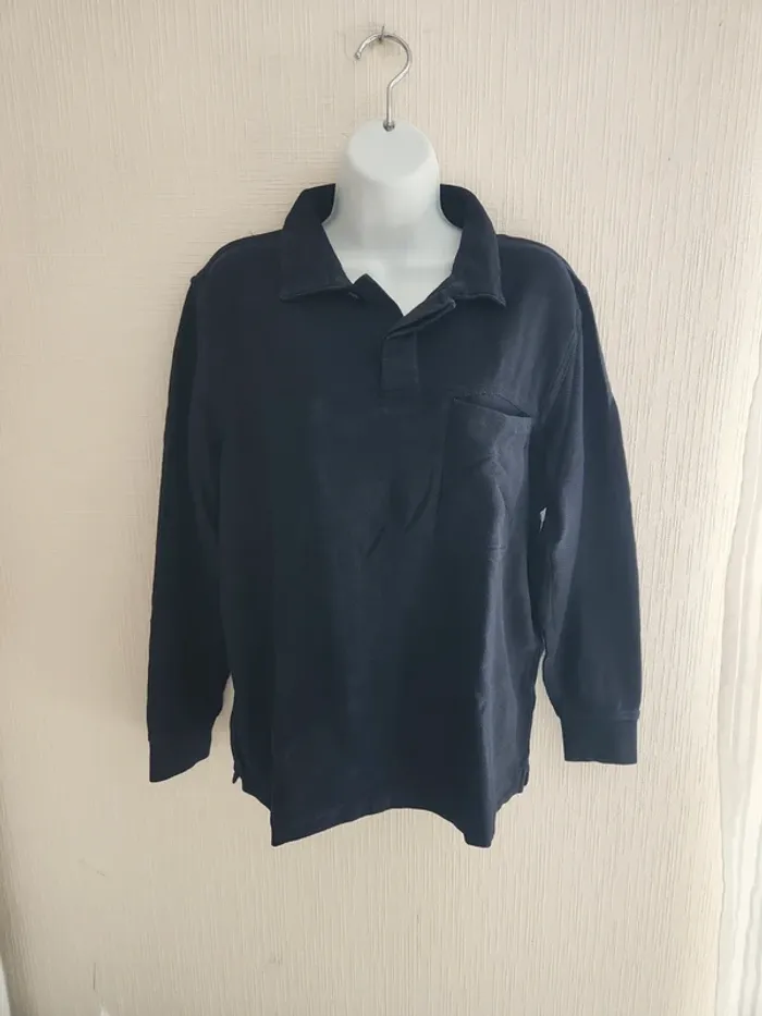 Sweat bleu marine Zara S/M poche poitrine - photo numéro 2