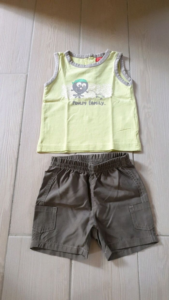 Ensemble short débardeur 12 mois