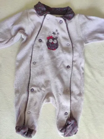 Pyjama velours 1 mois