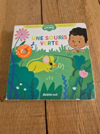 Livre sonore Une souris verte Ma comptine animée 🎵
