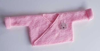 Brassière kimono rose animal lapin