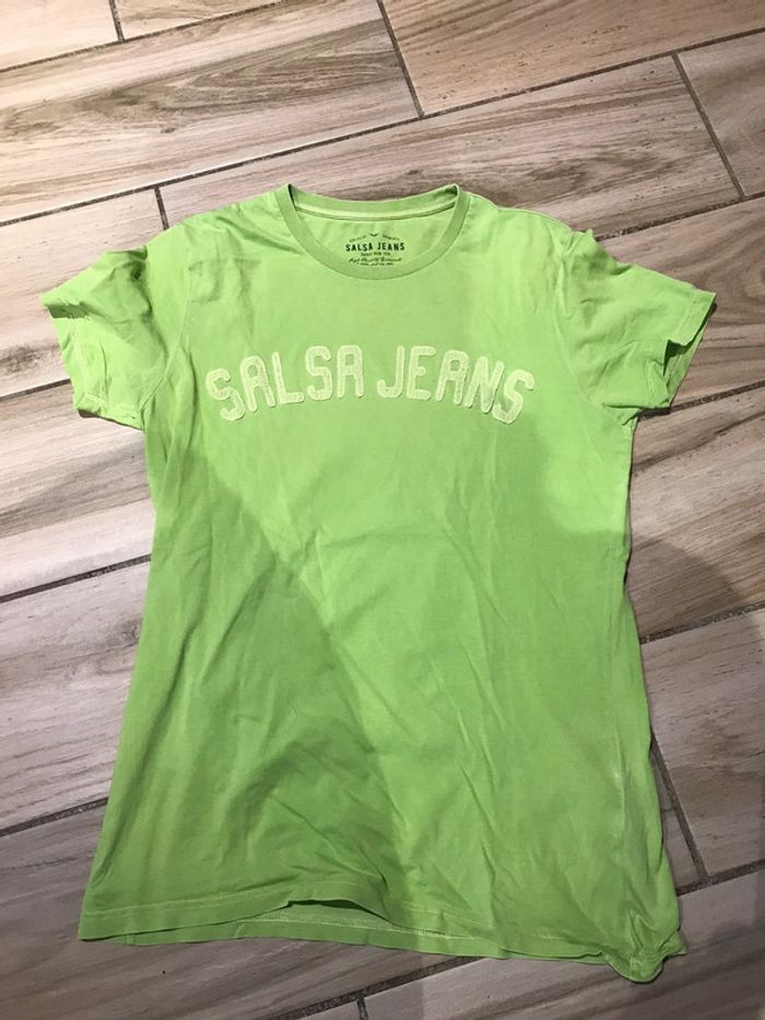 Tee-shirts vert salsa jeans M