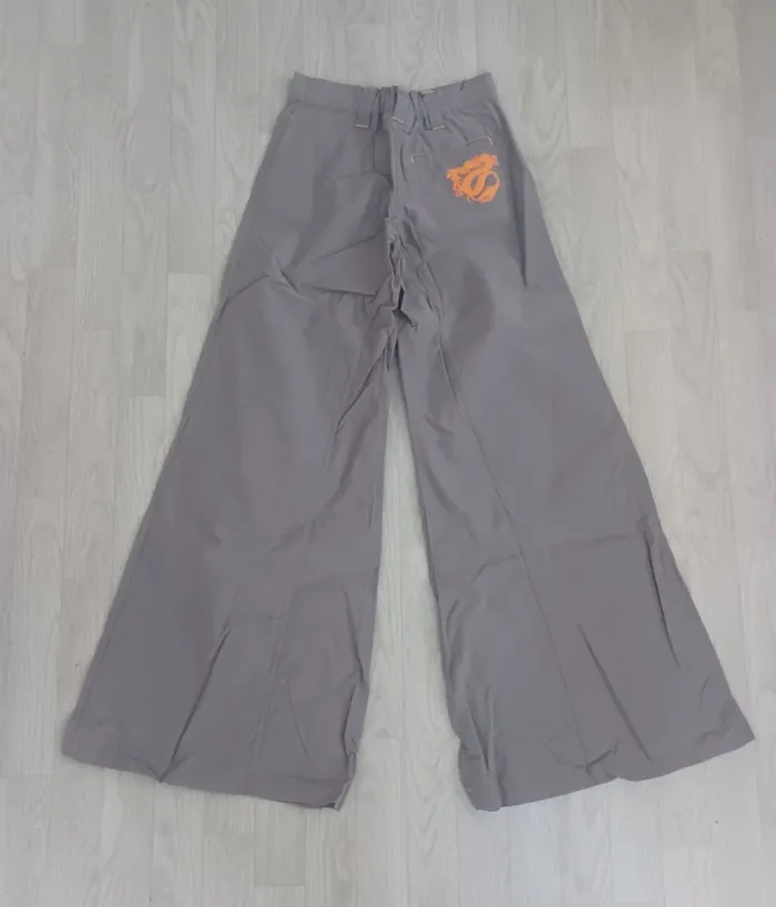 Pantalon pattes d'éléphant gris enfant DDP - photo numéro 2
