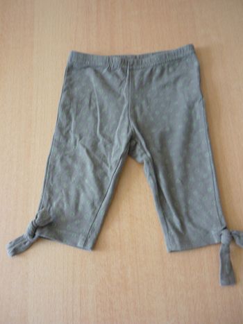 joli legging pantacour été kaki avec motifs