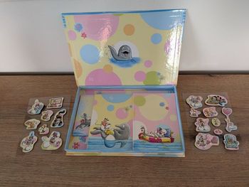 Boîte papeterie rigide Diddl Dauphin + cartes postales + enveloppes + stickers – Années 2000