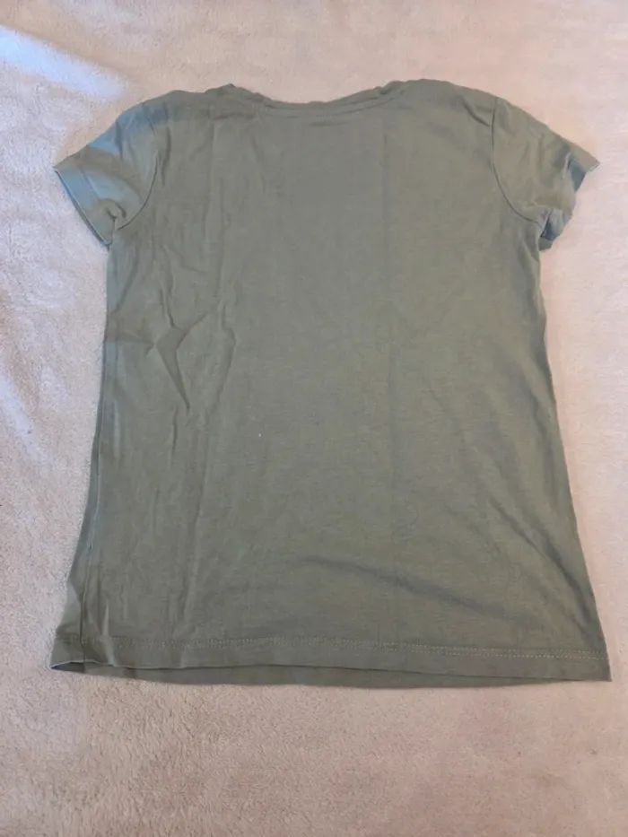 T shirt kaki flamand rose - photo numéro 5