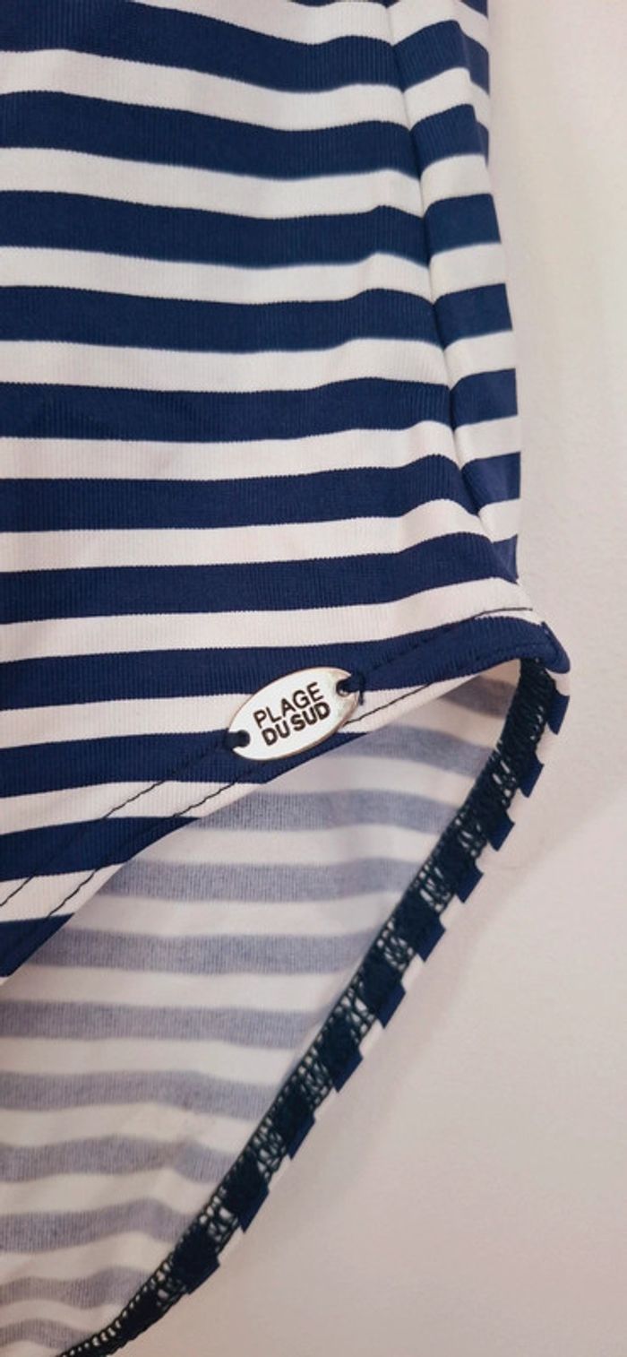 👙 Maillot de bain rayé bustier – esprit French Riviera - photo numéro 3