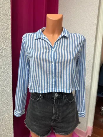 Chemise courte rayé H&M