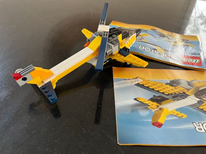 LEGO Creator 6912 – Avion 3-en-1 – Complet, notices d’origine, sans boîte - photo numéro 3