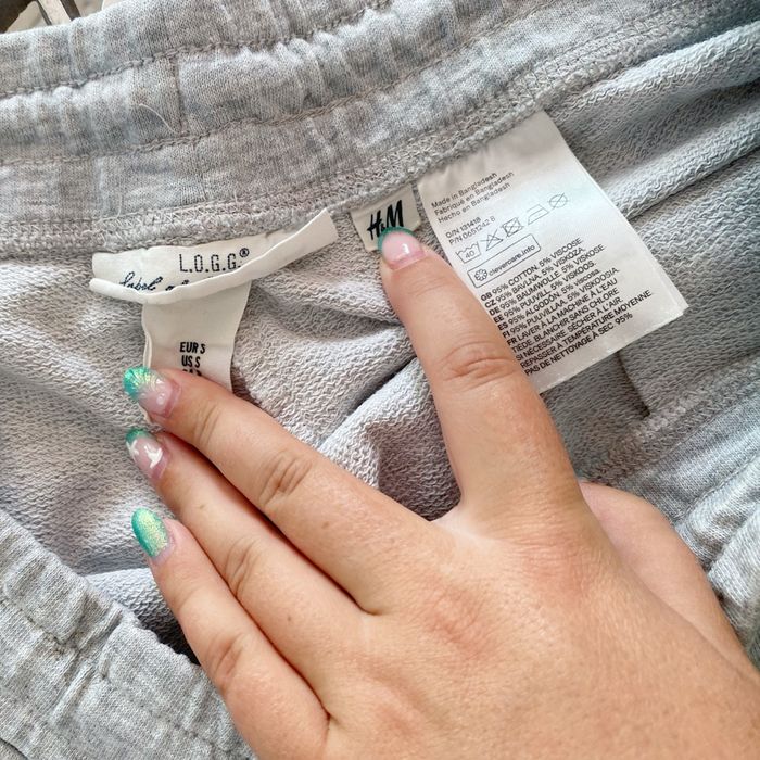 Short pour femme gris taille S en coton H&M - photo numéro 3
