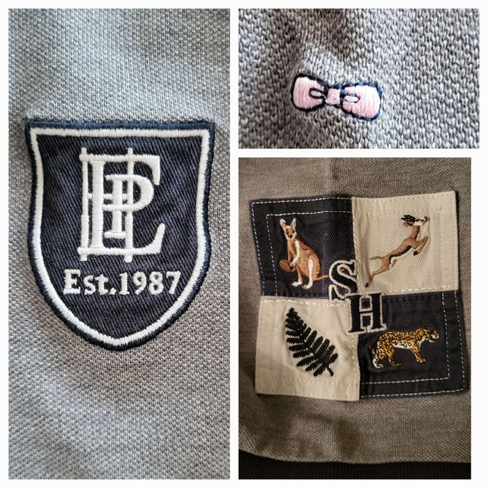 Eden Park Polo MC TXL -Coupe Droite-Marine&Gris en 100%Coton piqué en TBE - photo numéro 5