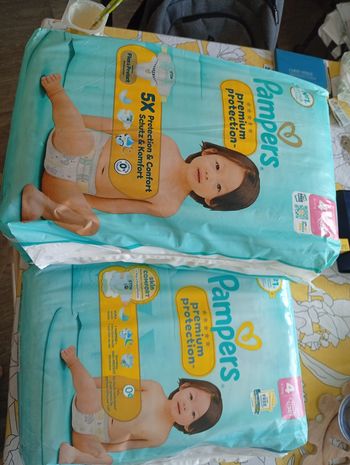 Lot 114 couches Pampers protection premium taille 4 à 27€ vous avez -30% avec le code