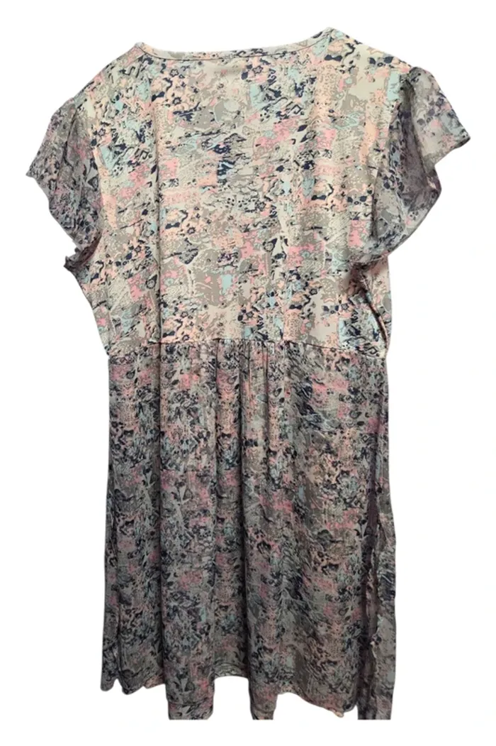 Robe été en voile doublée extensible Bleu bonheur T50 - photo numéro 8