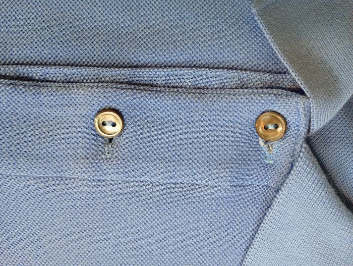 Polo Lacoste bleu clair – taille 4 (M) - photo numéro 5