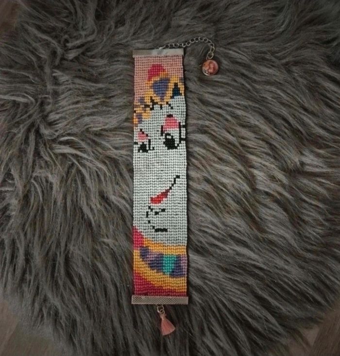 Marque page + porte clef belle et la bete - photo numéro 3