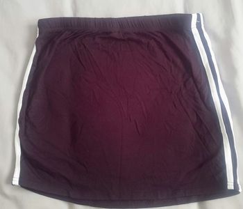 Jupe sporty noire à bandes Boohoo T 40