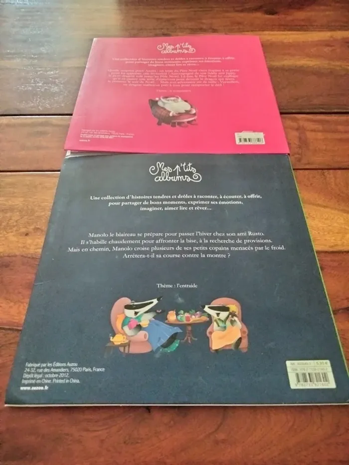 Lot de 2 livres mes p'tits albums azuro et Manolo le blaireau auzou - photo numéro 4