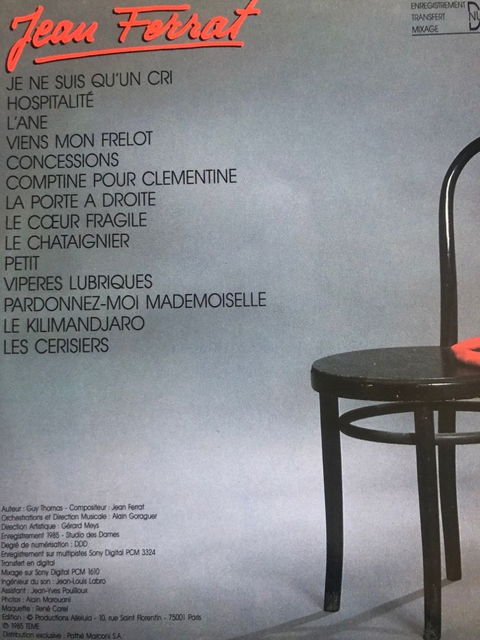 Vinyle 33t Jean Ferrat - photo numéro 2