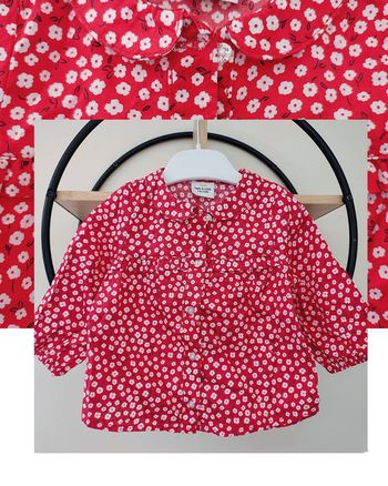 9 mois blouse chemise tape a l'oeil