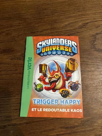 Livre la bibliothèque verte, Skylanders, Universe, Trigger, Happy et le redoutable,kaos