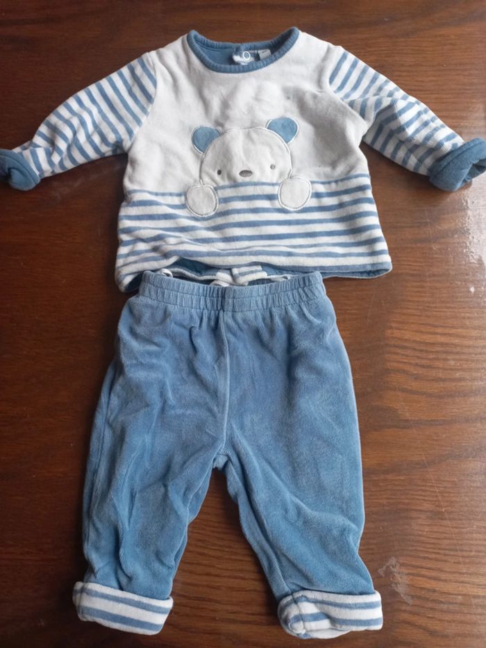 Pyjama 2pieces polaire 6 mois